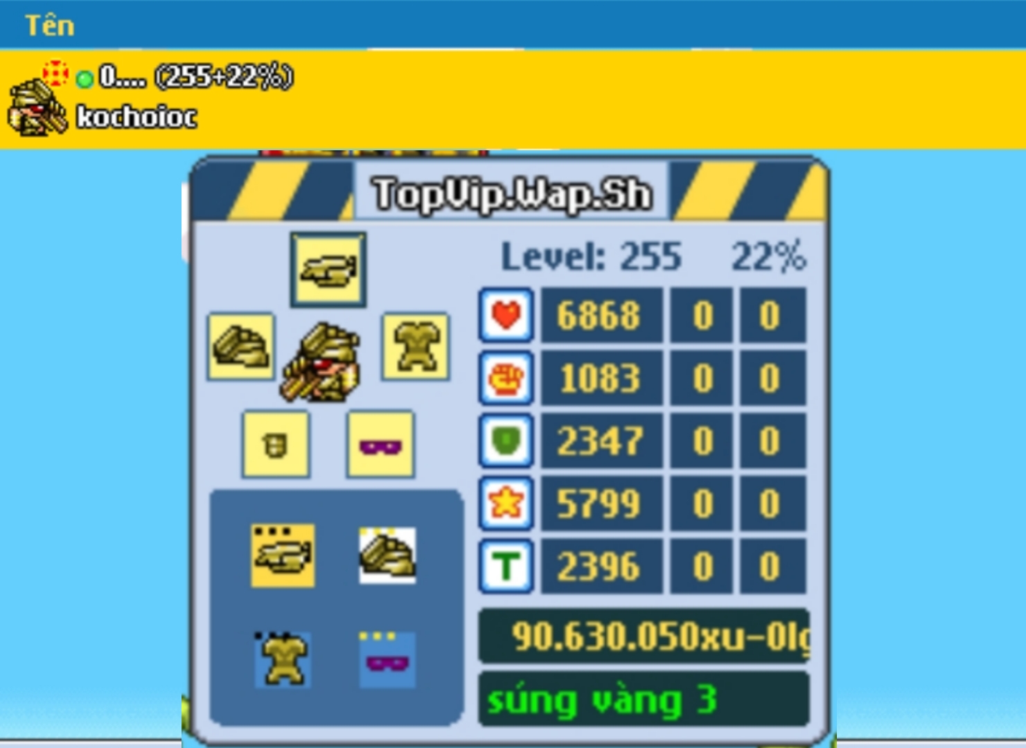 Hàng Vip lv255 FULL Đồ Vàng3 Full Ngọc10 Cho Ae Đam MÊ Chỉ Với 300k